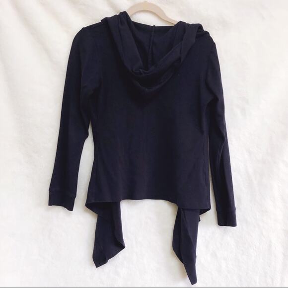 Necessities Dark Blue High Low Open Cardigan - Picture 3 of 6